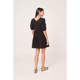 Puff Sleeve Skater Dress